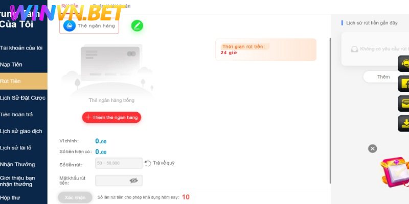 Hướng dẫn chi tiết cách nhận lợi nhuận từ WINVN